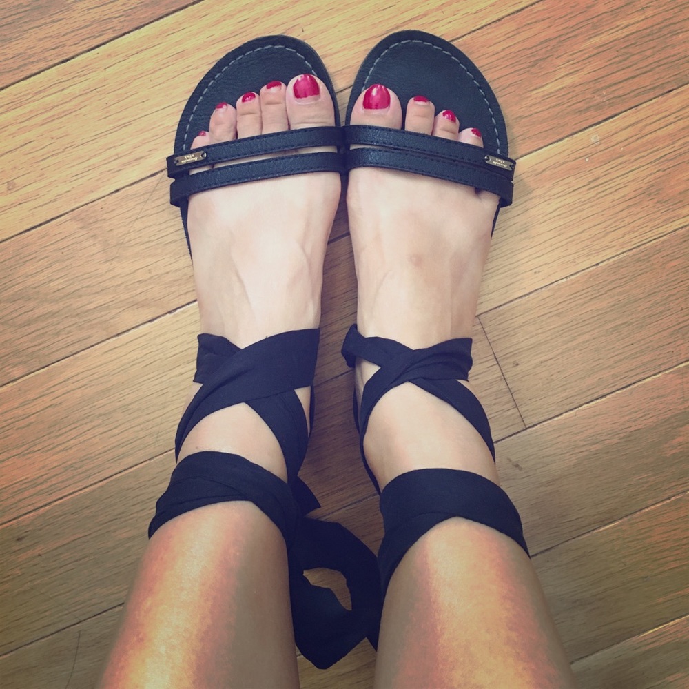 Abercrombie & Fitch Ankle Wrap Sandals
