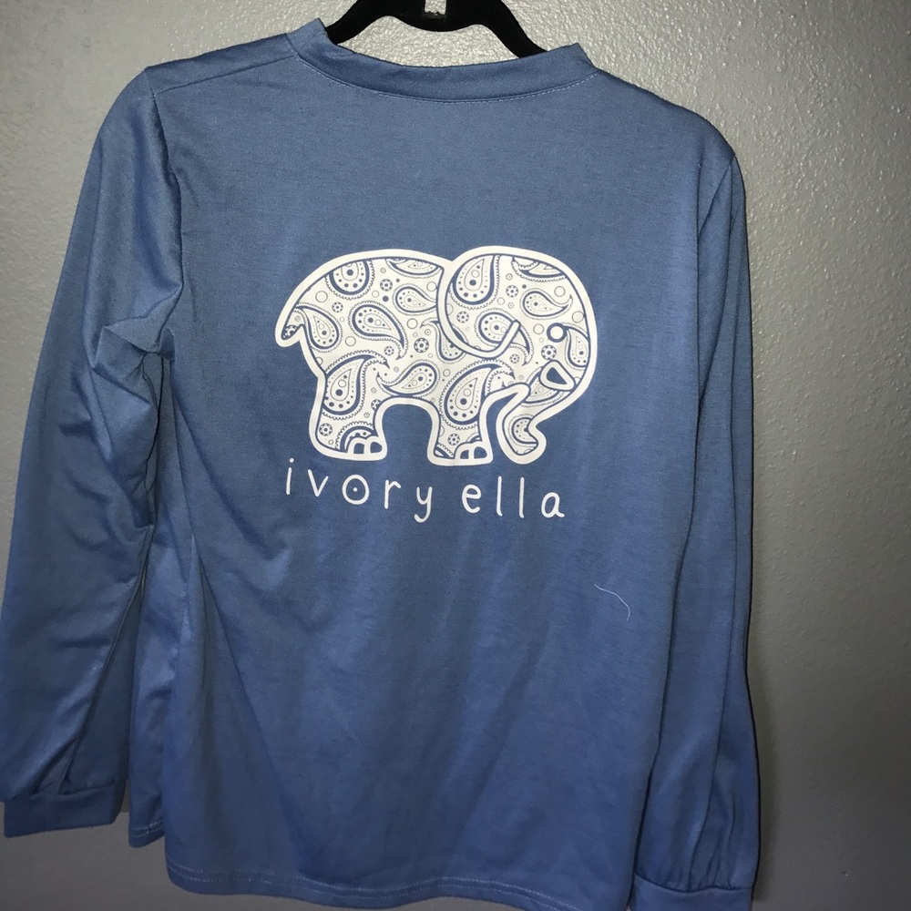 Blue ivory Ella shirt