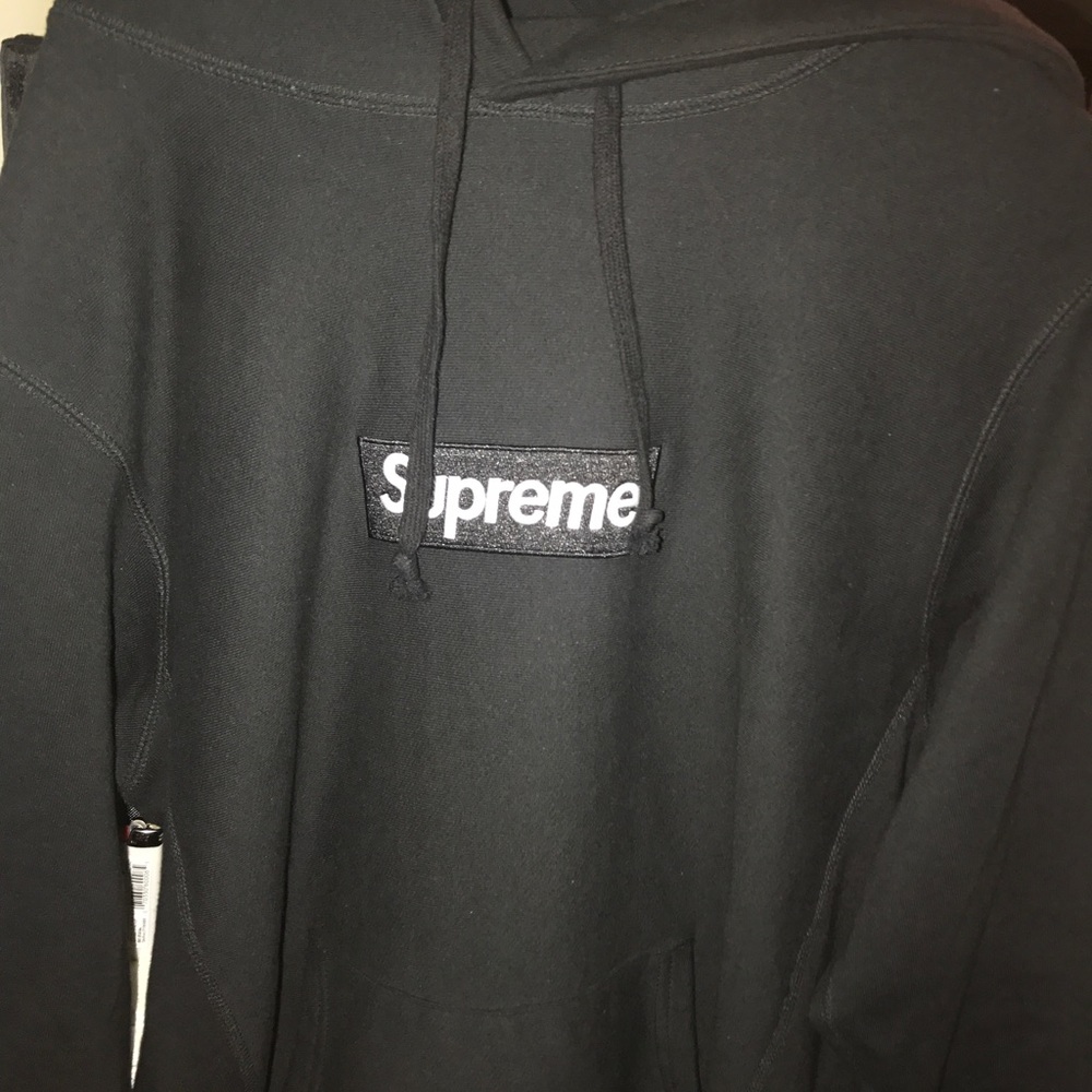 Supreme Black Box Logo Hoodie