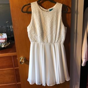 Francesca's white party dress