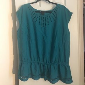 Teal blouse