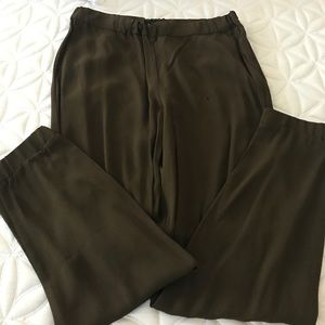Olive Color Parachute Pants