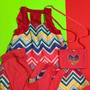 Girls 3pc. Legging set w/purse