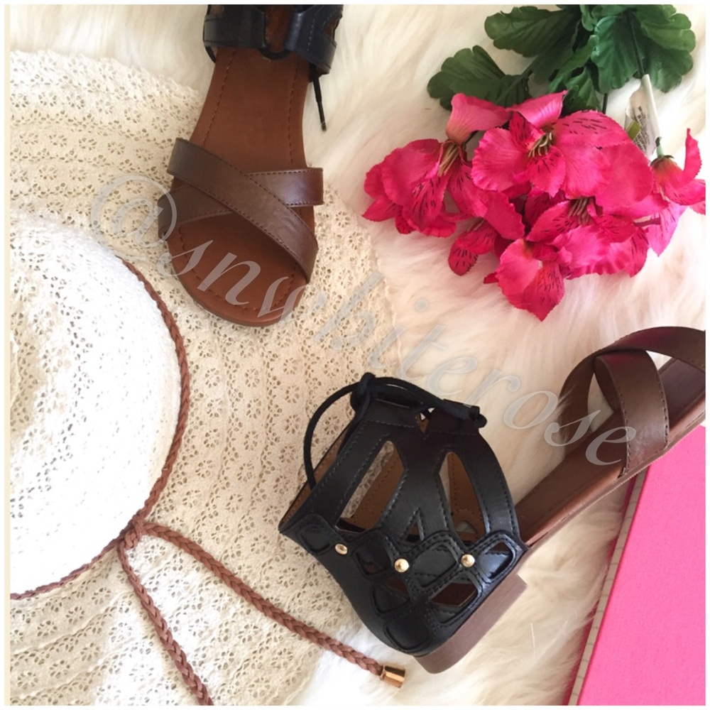 Gladiator Cross Strap Sandals