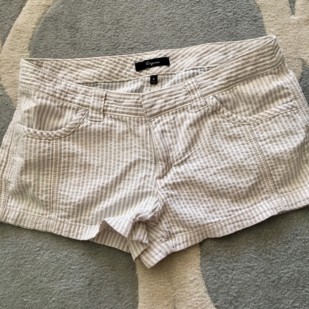 Express Stripe Shorts