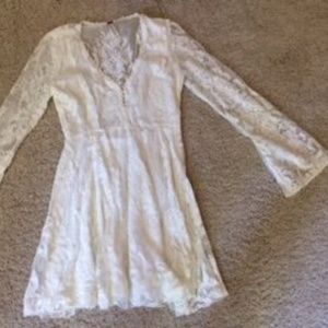 Free People white lace dress