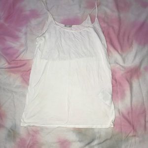 white tank top