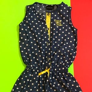 Girls Calvin Klein jean romper. EUC