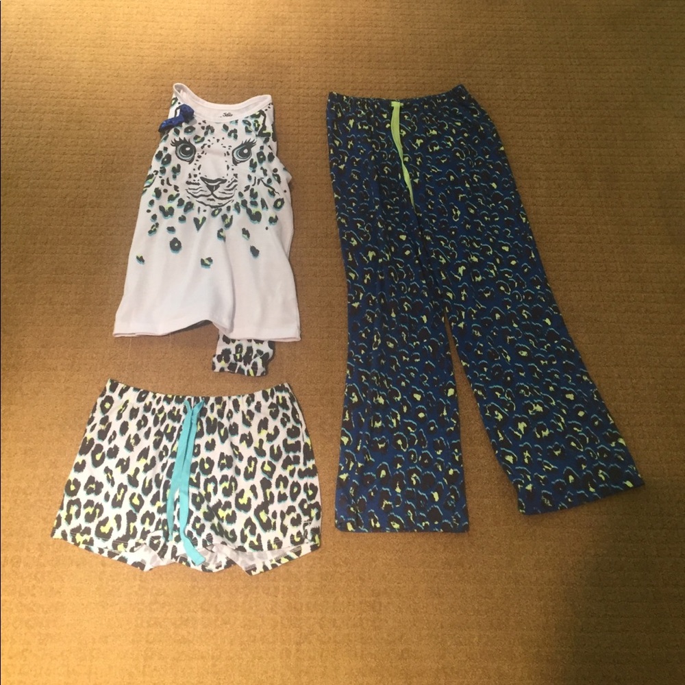 Girls 3 Piece Justice PJ Set