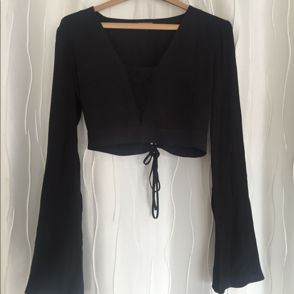 Express Long Sleeve Crop Top