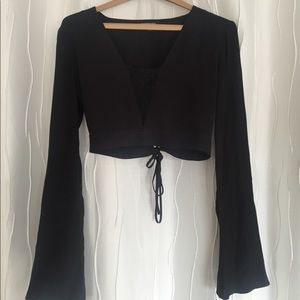 Express Long Sleeve Crop Top