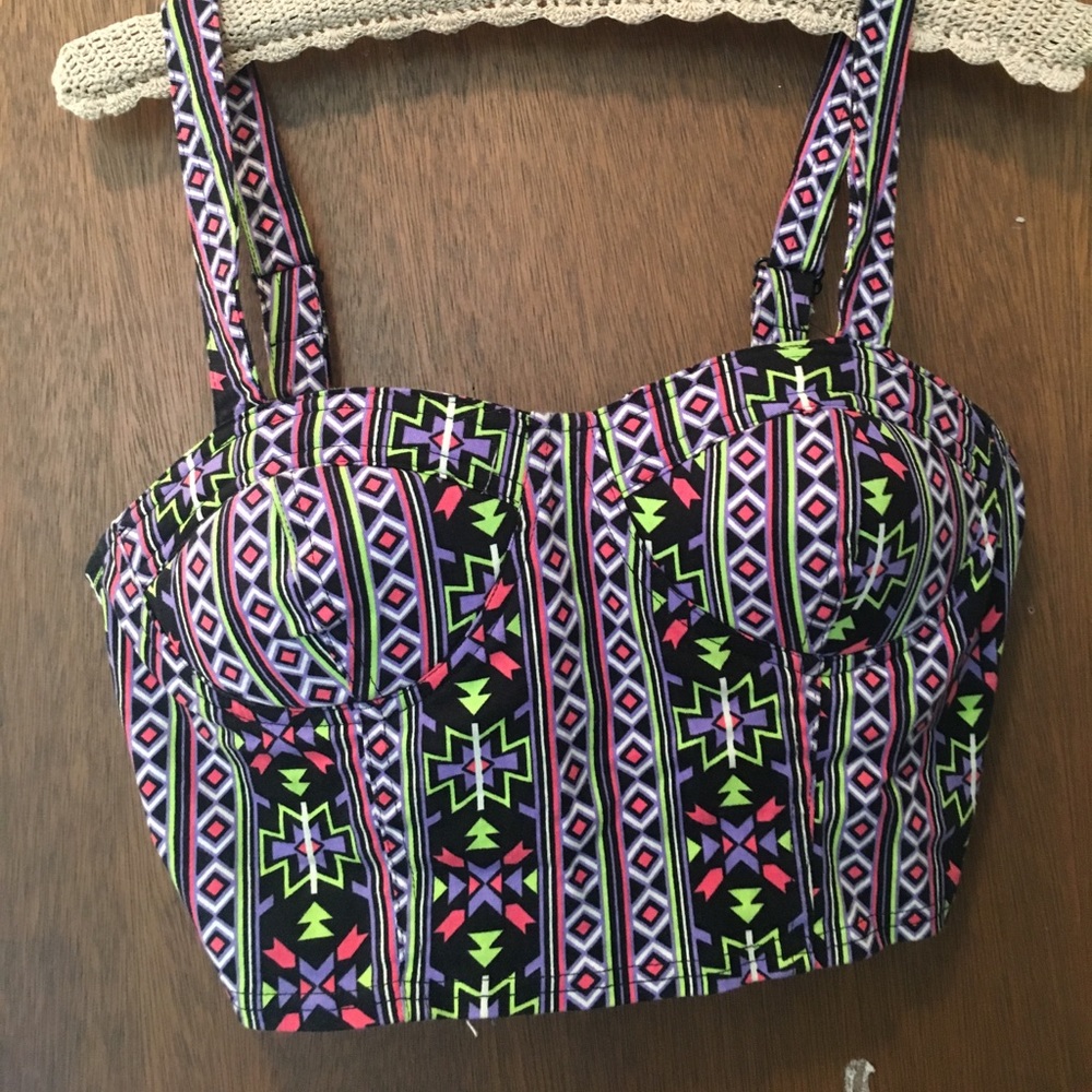 Tribal crop top