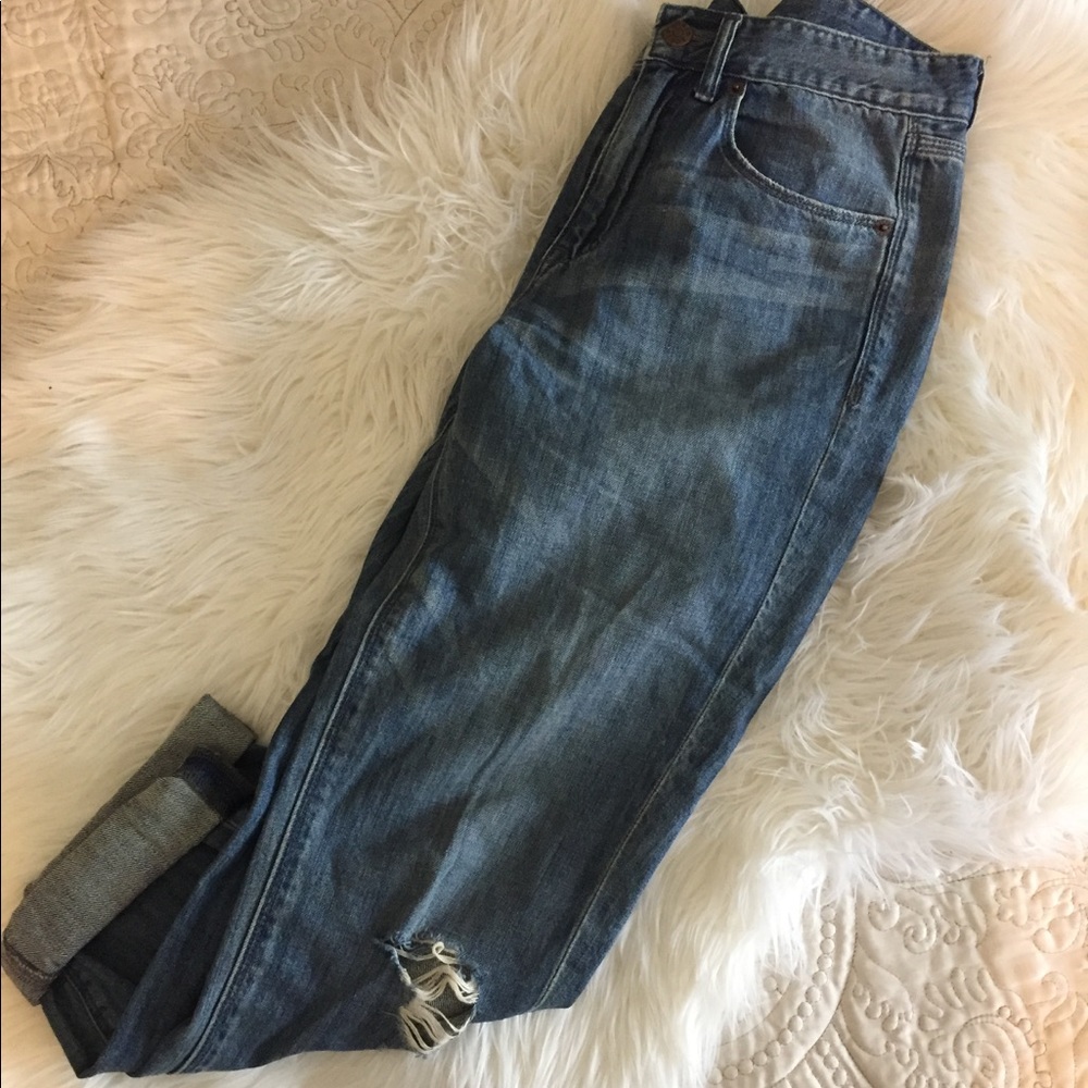 JCrew cuffed boyfriend jeans sz 27