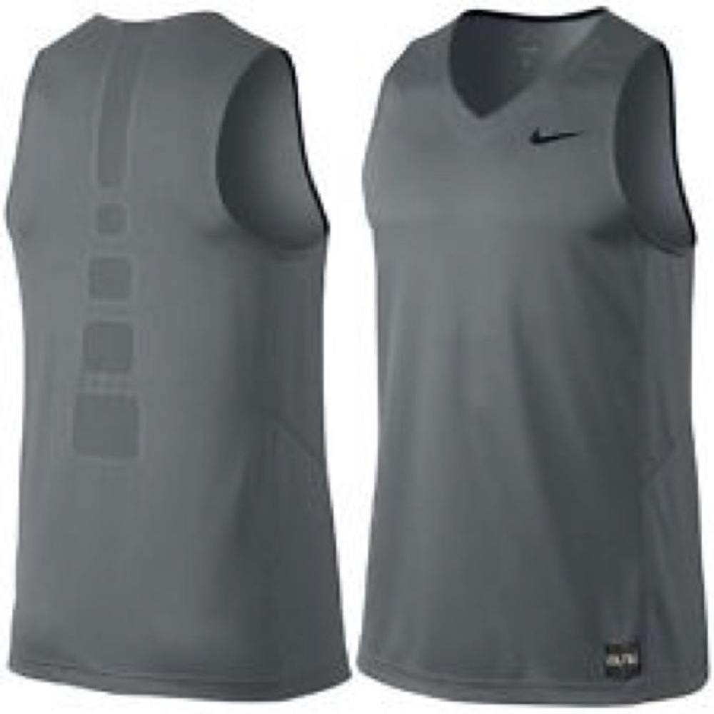 Nike elite dri-fit basketball tank *grey*