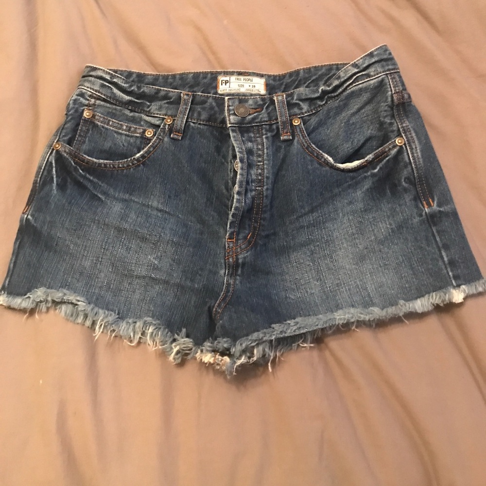 free people size 28 jean shorts