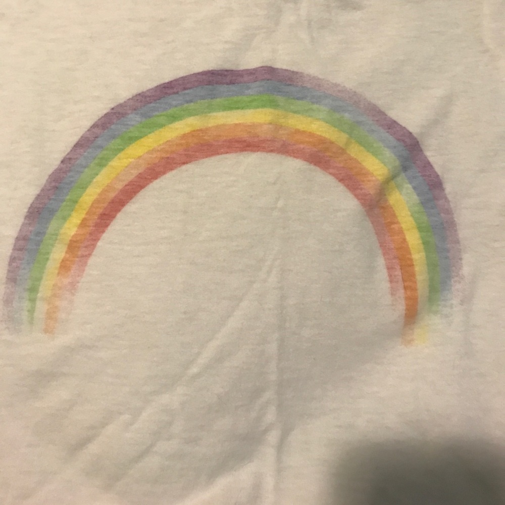 Cropped rainbow tee - Picture 2 of 4