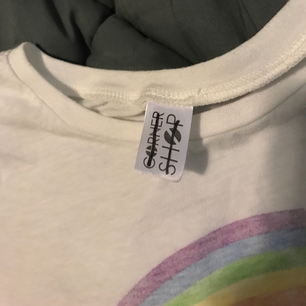 Cropped rainbow tee - Picture 4 of 4