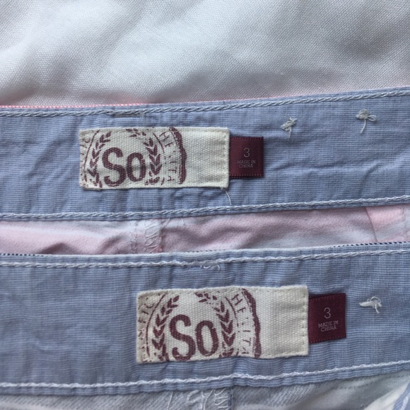 Pink & Gray Striped Shorts - Picture 6 of 6