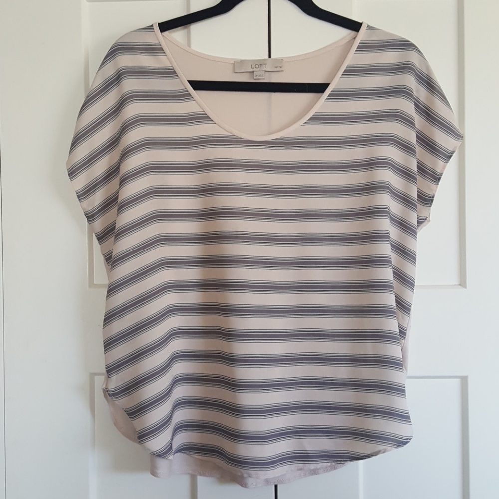 The "pink stripes" Loft Shirt Top