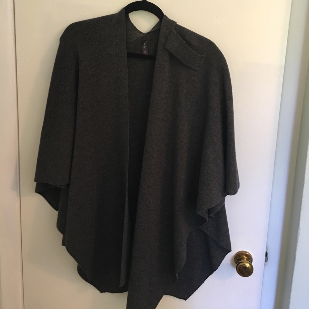 Women's Grey Wrap and Cape