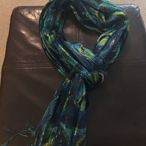 Peacock Feather Scarf