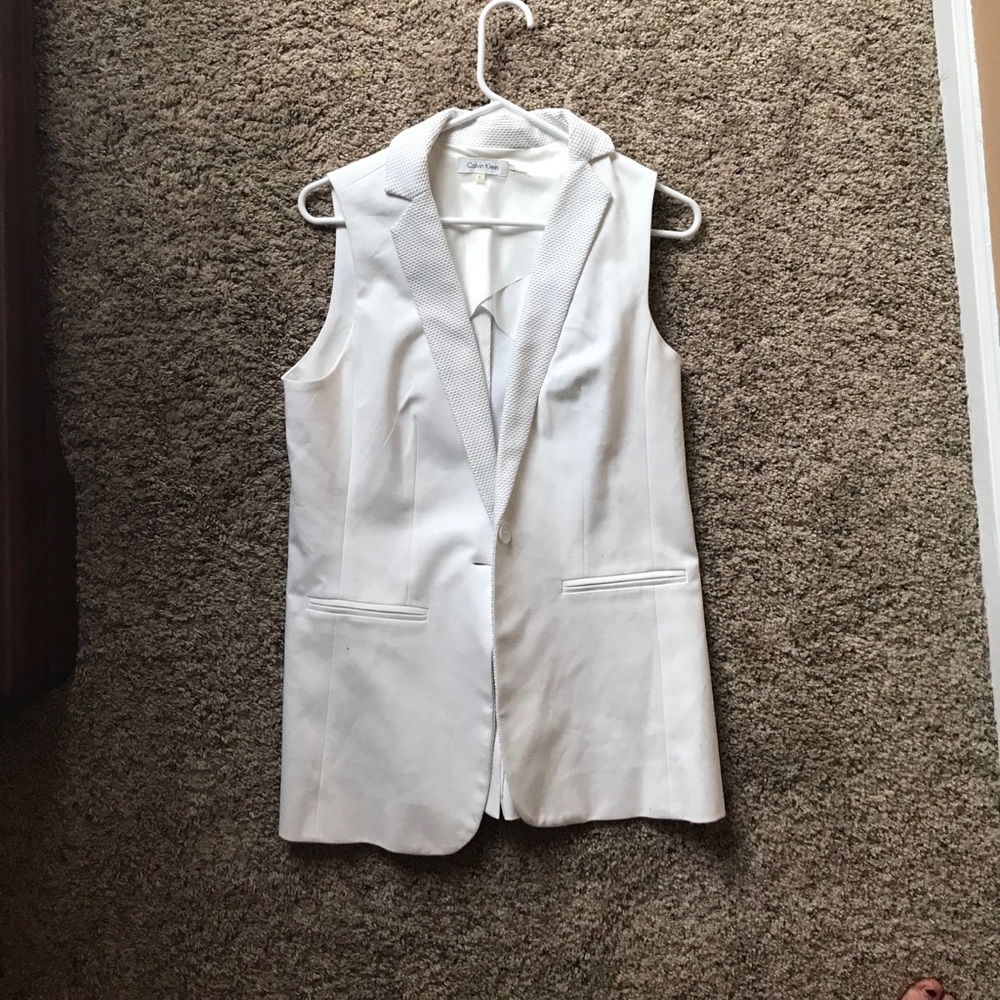 White Calvin Klein vest