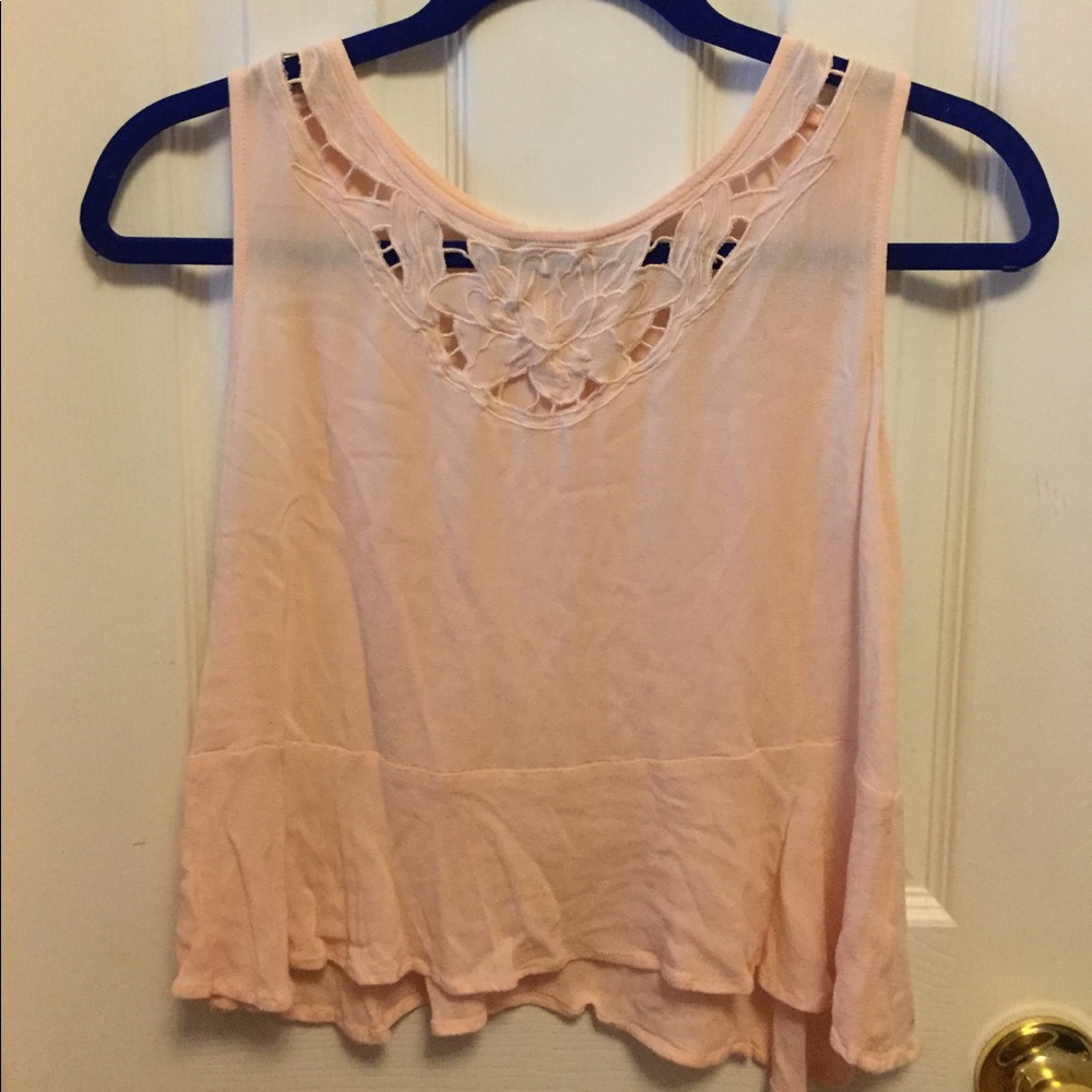 Pink lacy top