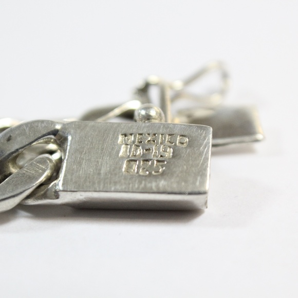 .925 Sterling Silver Cuban Link Men\'s Bracelet