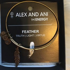 Alex and Ani feather bracelet
