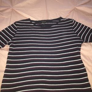 Top w/ Navy blue, Red, & White stripes