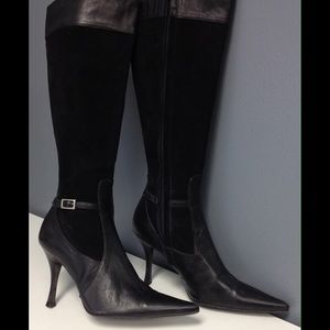 Banana republic leather and suede boots
