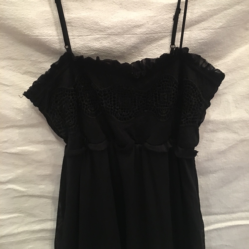 Black Lace Midi Dress