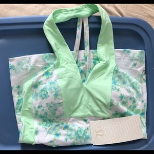 Brand New Lululemon Soul Green Floral Tank
