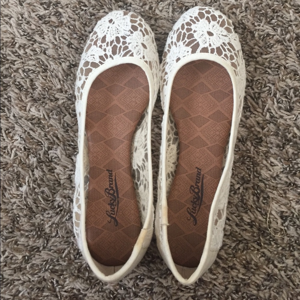 Lucky Brand lace flats