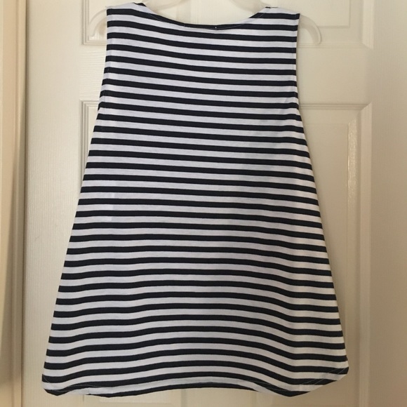 NAVY STRIPED TANK TOP - Picture 4 of 5