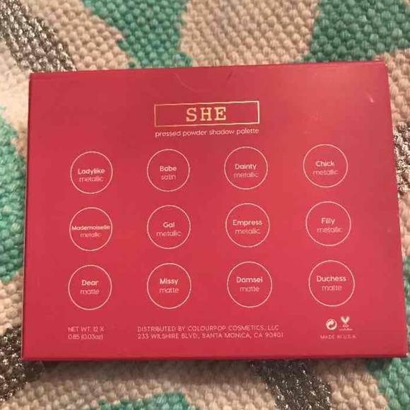 colourpop fem rosa she palette - Picture 3 of 4