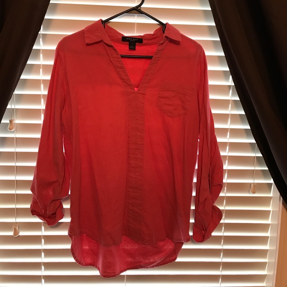 Pink/orangey Casual Top