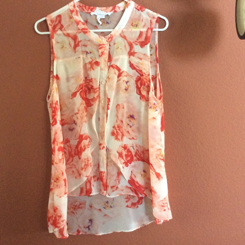 BCBG floral blouse