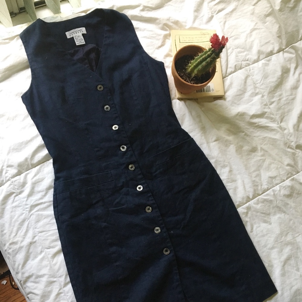 Vintage button up dress