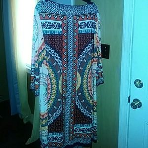 Cute printed dress/ nice material