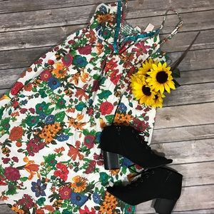 Vibrant floral dress