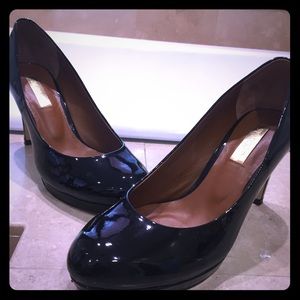 Staccato black glossy 3.5 inch stilettos