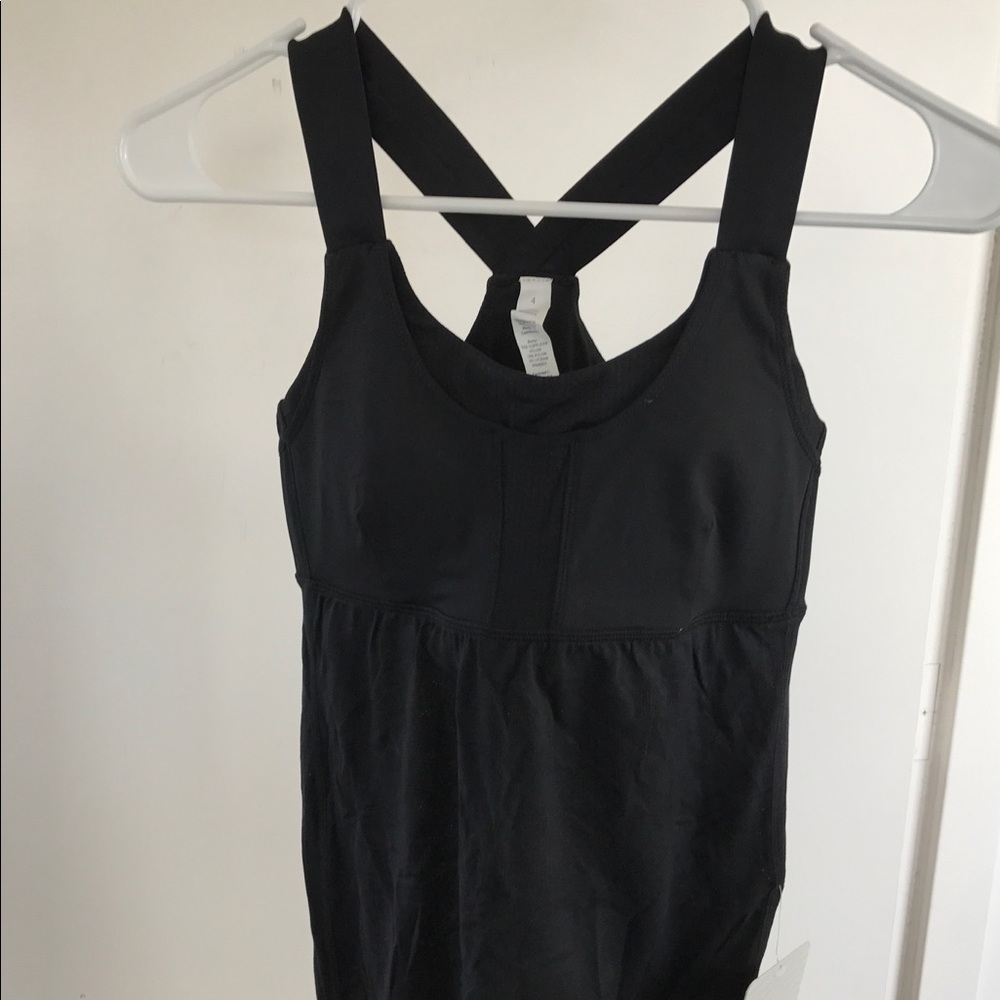 Brand New with Tag- Black Lululemon cross tank