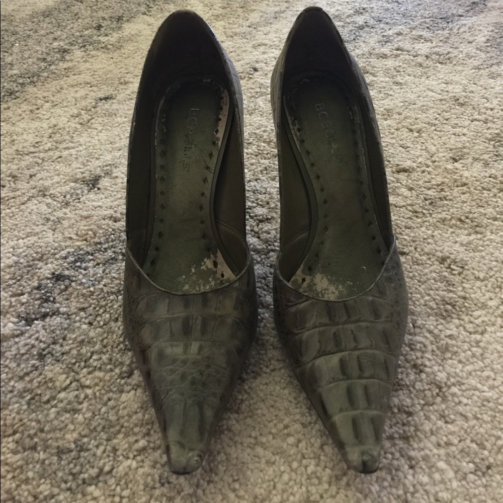 BCBGirls green heels