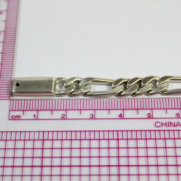 .925 Sterling Silver Men\'s Cross Bracelet