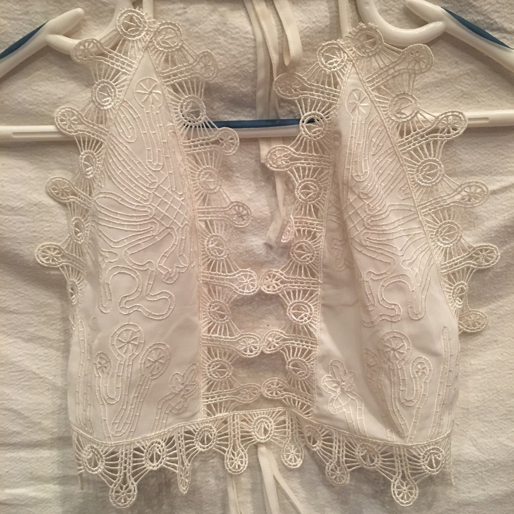 Boho Crochet Halter Crop Top