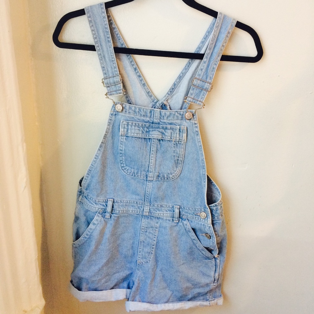 TopShop Moto Denim Overalls/Shorteralls