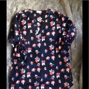 Navy Print Pixley Stitch Fix Blouse Navy Print Pixley Stitch Fix Blouse