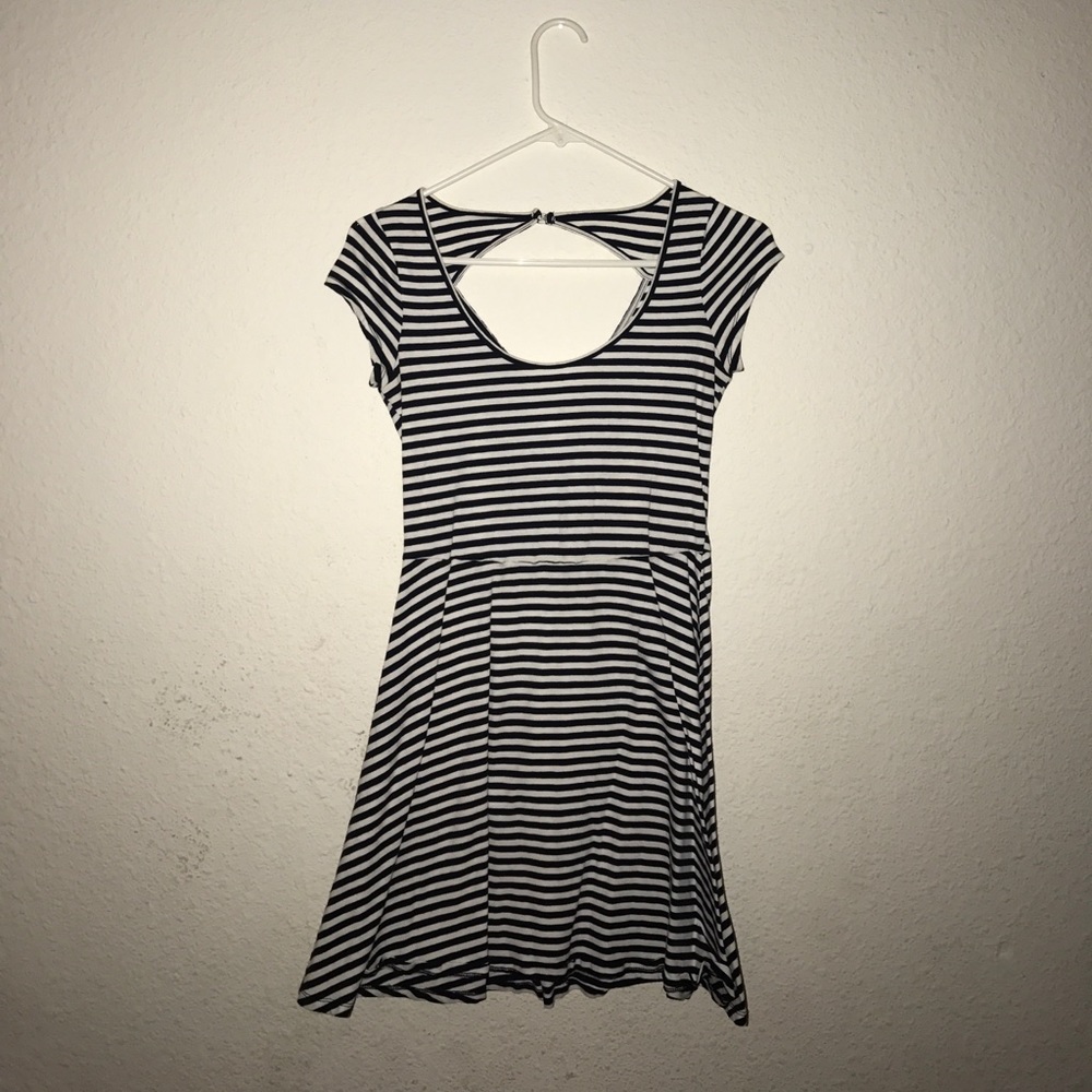 Striped skater dress