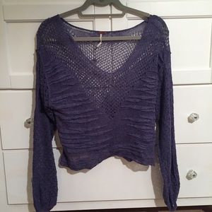 Brand new Free people purple knit sweater